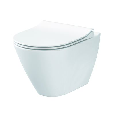 Zestaw miska WC zawieszana City oval new Clean On deska slim duroplast wolnoopadająca Cersanit