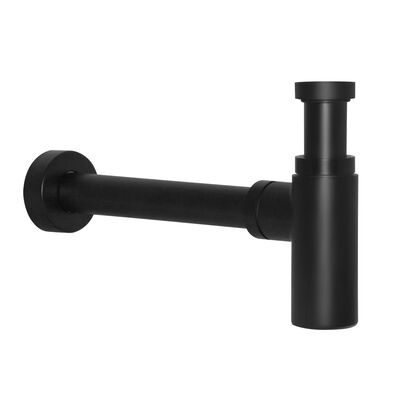 Syfon umywalkowy okrągły nikiel szczotkowany 1 1/4 " SOCZ Kerra