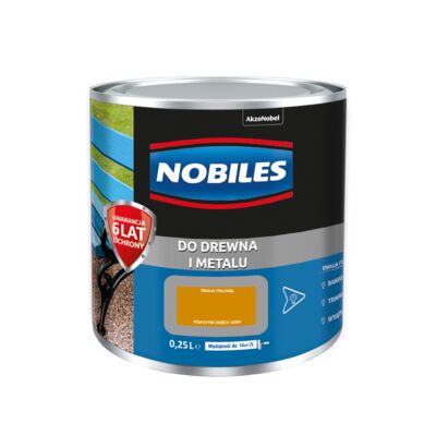 Farba ftalowa do drewna i metalu Ftalonal Orzech Jasny 0,25 l Nobiles