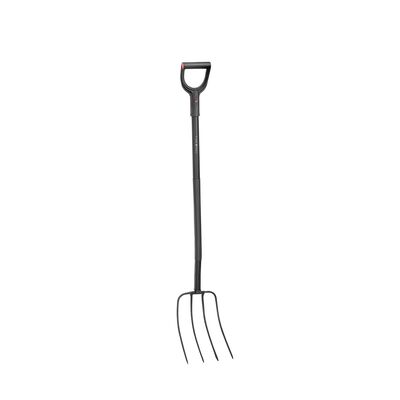 Widły gospodarcze z metalowym trzonkiem 4-zębowe 22,1 x 32 cm