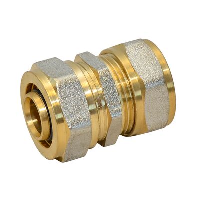 Złączka mosiężna prosta skręcana pex 20 mm x 20 mm