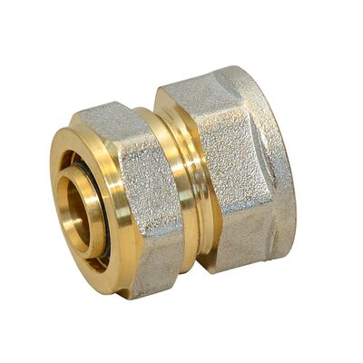 Złączka mosiężna prosta skręcana pex 16 mm x 1/2" gwint wewnętrzny