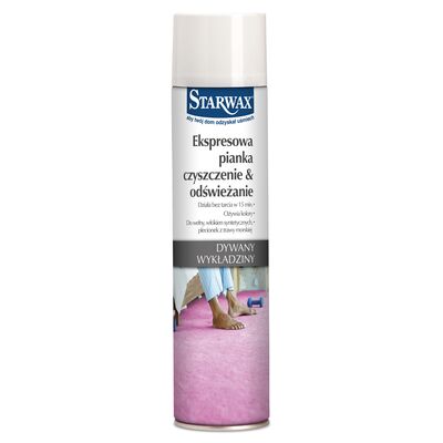 Ekspresowa pianka, czyszczenie  odświeżanie, dywany 600 ml Starwax