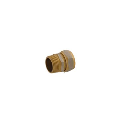 Złączka mosiężna prosta skręcana pex 20 mm x 3/4" gwint zewnętrzny