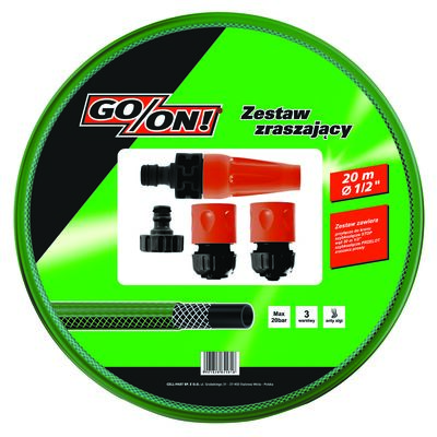 Zestaw zraszający z wężem ogrodowym 1/2