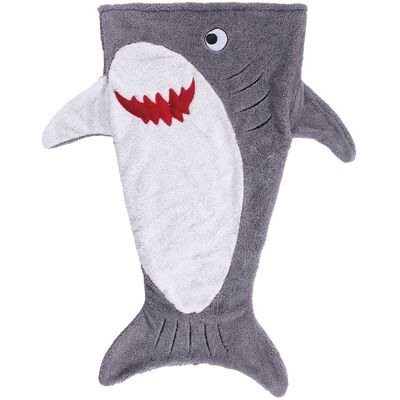 Kocyk polarowy Rekin dla dzieci