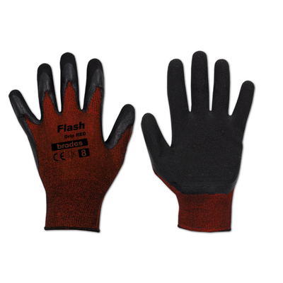 Rękawice ochronne FLASH GRIP RED lateks, rozmiar 10