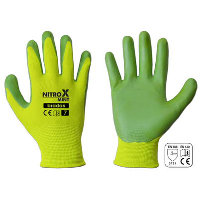 Rękawice ochronne NITROX MINT nitryl, rozmiar 6