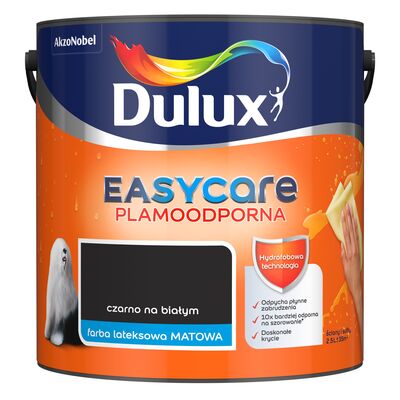 Farba lateksowa EasyCare Plamoodporna Czarno na Białym 2,5 l Dulux