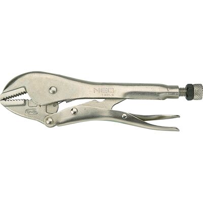 Szczypce zaciskowe uniwersalne 250 mm proste szczęki NEO