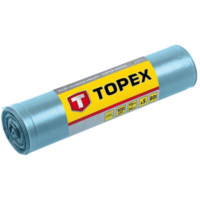 Worki na ciężkie odpady 80 l 100 mic TOPEX