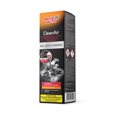 Odświeżacz klimatyzacji i nawiewów - CleanAir Black 150 ml MOJE AUTO
