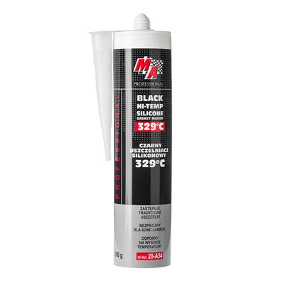 Uszczelniacz silikonowy czarny 329°C-290 g MA PROFESSIONAL