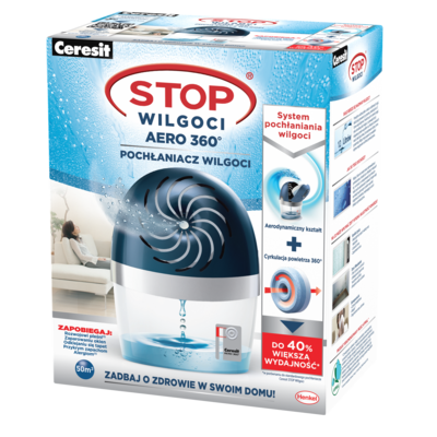 Pochłaniacz wilgoci AERO 360° STOP Wilgoci granatowy 450 g Ceresit