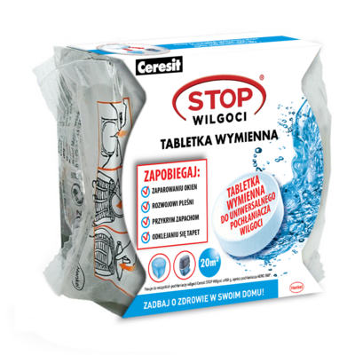 Uniwersalny pochłaniacz Stop Wilgoci tabletka 450 g Ceresit