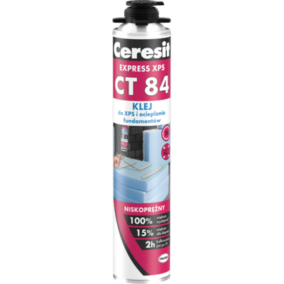 Klej poliuretanowy do styropianu CT 84 Express 850 ml Ceresit