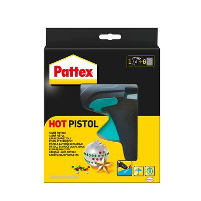 Komplet pistolet termiczny + 6 pałeczek kleju Pattex