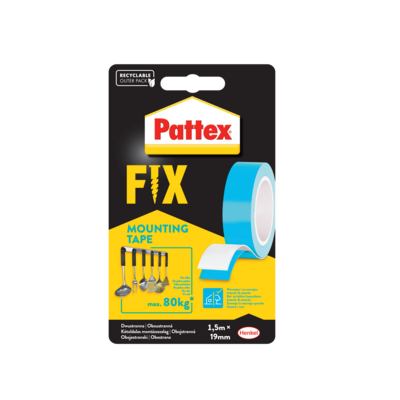 Taśma dwustronna FIX 80 kg 1,5 m x 19 mm Pattex