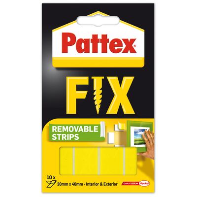 Usuwalne paski montażowe FIX 40 x 20 mm 10 sztuk Pattex