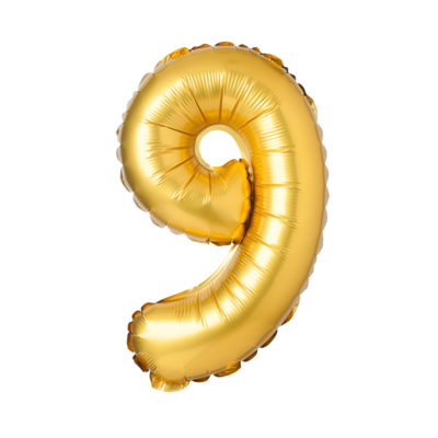 Balon foliowy cyferka XXL - nr 9
