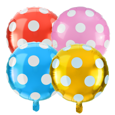 Balon foliowy kropki