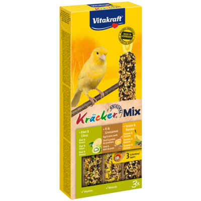 Kolba dla kanarka Kracker 3 sztuki jajko/kiwi/sezam Vitakraft