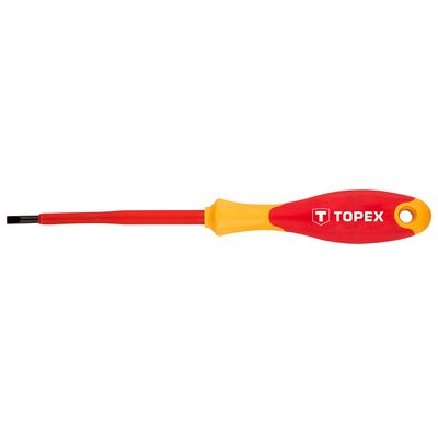 Wkrętak płaski 1000 V, 4,0 x 100 mm, CrMo TOPEX