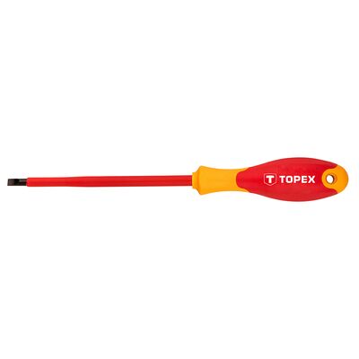 Wkrętak płaski 1000 V, 5,5 x 125 mm, CrMo TOPEX