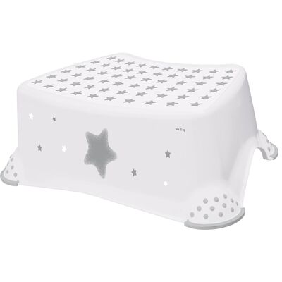 Podest dziecięcy z funkcją antypoślizgową stars tomek kosmiczny biały 40,5 x 28,5 x 14 cm keeeper