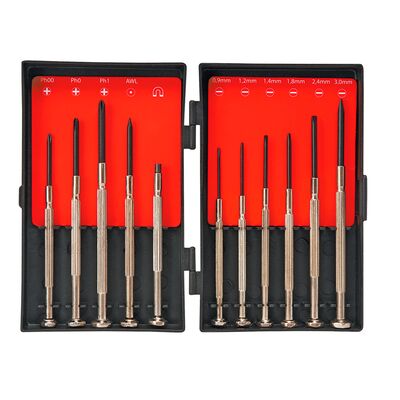 Wkrętaki precyzyjne, zestaw 11 sztuk Top Tools