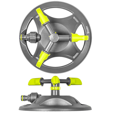 Zraszacz obrotowy 3-ramienny na podstawie LIME LINE