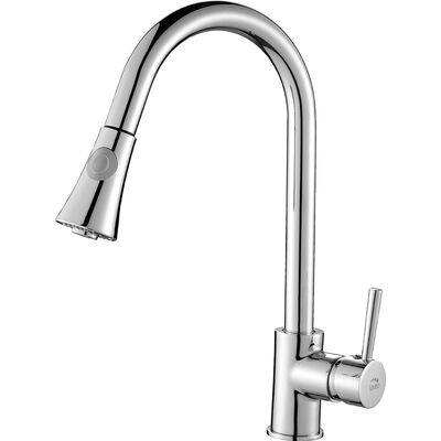 Bateria zlewozmywakowa stojąca z wyciąganą wylewką U DARU BLD 069D chrom Laveo