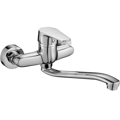 Bateria zlewozmywakowa ścienna LUGA BQL 080D chrom Kuchinox