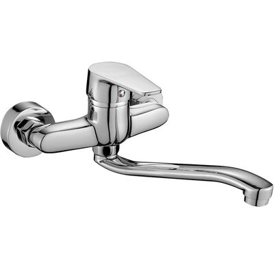Bateria zlewozmywakowa ścienna LUGA BQL 080D chrom Kuchinox
