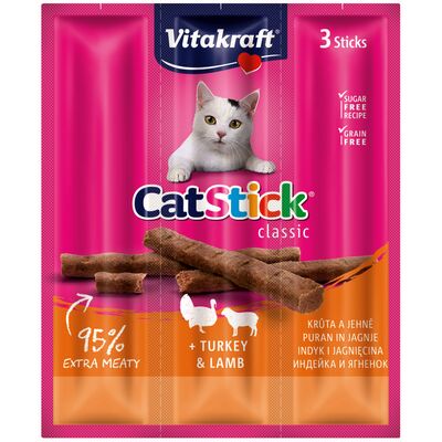 Przysmak dla kota Cat Stick Mini 3 sztuki indyk/jagnięcina Vitakraft