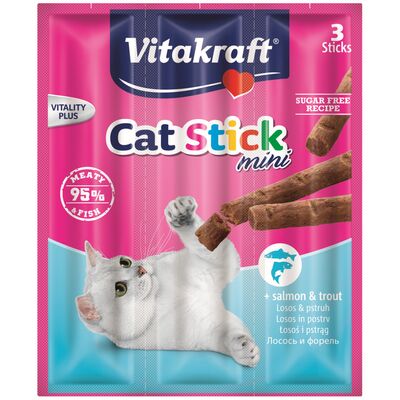 Przysmak dla kota Cat Stick Mini 3 sztuki łosoś/pstrąg Vitakraft
