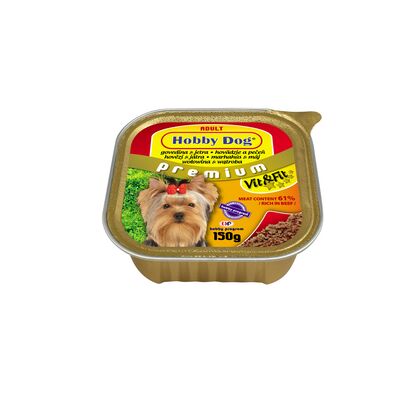 Karma dla psów Hobby Dog wołowina wątróbka 150 g Vitakraft