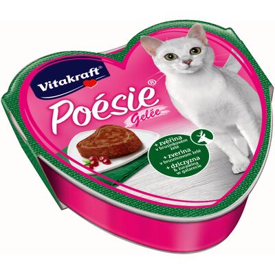 Karma dla kotów Poesie galaretka dziczyzna/żurawina 85 g Vitakraft