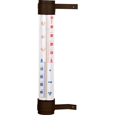 Termometr zaokienny przyklejany brąz 45 x 290 mm Bioterm