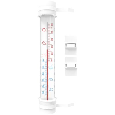 Termometr zaokienny duży przyklejany 290 x 45 mm Bioterm