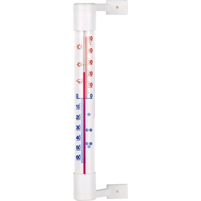 Termometr zaokienny przyklejany biały 18 x 190 mm Bioterm
