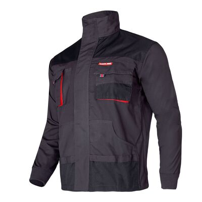 Bluza ochronna LAHTI PRO LPBR01 grafitowo czerwona 2L (54)