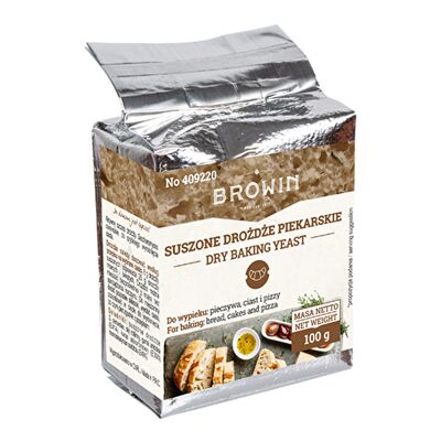 Drożdże piekarskie suszone 100 g Browin