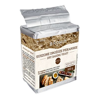 Drożdże piekarskie suszone 500 g Browin
