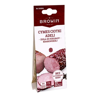 Zioła do kiełbasy krakowskiej Cymes Ciotki Adeli 43 g Browin