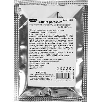Saletra potasowa do peklowania mięsa 100 g Browin