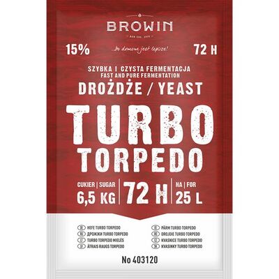 Drożdże gorzelnicze Turbo 72h 120 g