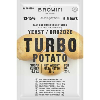 Drożdże Turbo Potato 25 g Browin