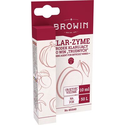 Środek klarujący do win trudnych Klar-zyme 10 ml Browin