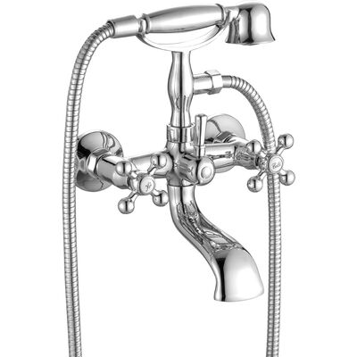 Bateria wannowa z zestawem natryskowym STILO BKI 011D chrom Kuchinox